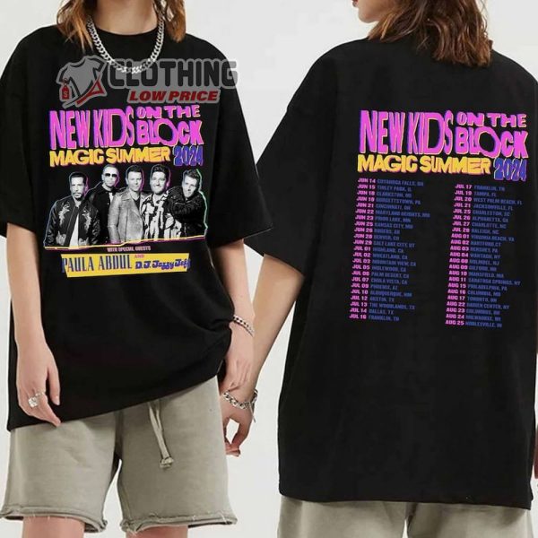 New Kids on the Block The Magic Summer Tour 2024 Merch, New Kids on the Block Tour 2024 Tickets T-Shirt, Magic Summer Tour NKOTB Sweashirt