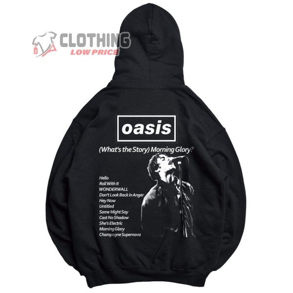 Oasis Unisex Hoodie, Oasis What’s The Story Morning Glory Merch