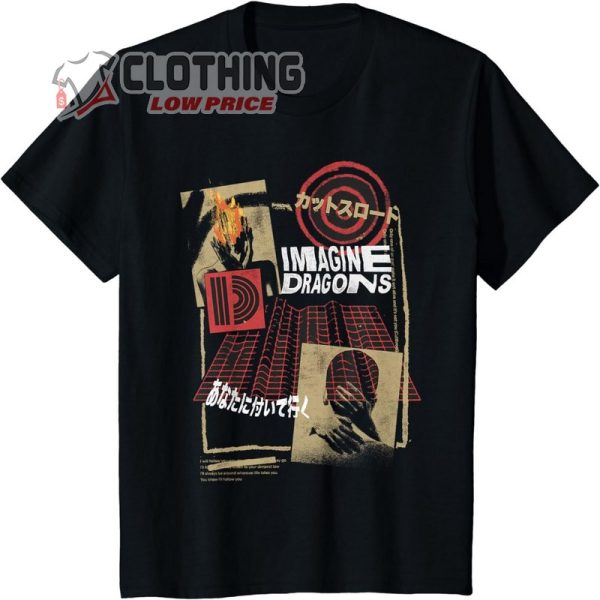 Official Imagine Dragons Exclusive Japanese Collage T-Shirt