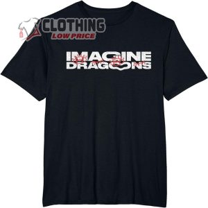 Official Imagine Dragons Exclusive Warp Hands Black T-Shirt