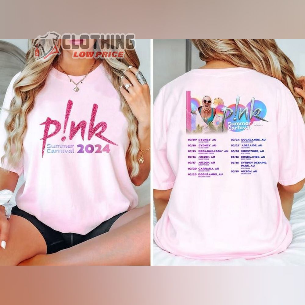 Pink Summer Carnival 2024 Shirt, Pink Trustfall Album Sweatshirt, Pink Summer 2024 Merch, Pink Summer Carnival Tee Gift