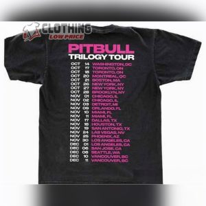 Rapper Pitbull Tour Dates 2023 Merch The Trilogy Tour 2024 Unisex T Shirt The Trilogy Tour Shirt Admat Tshirt2