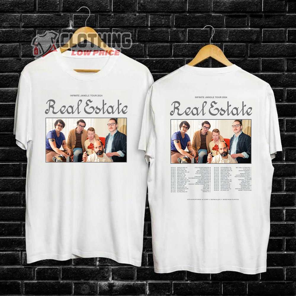 Real Estate 2024 North American Tour Merch Real Estate Infinite Jangle   Real Estate 2024 North American Tour Merch Real Estate Infinite Jangle Tour 2024 Shirt Real Estate Tour Dates 2024 T Shirt 