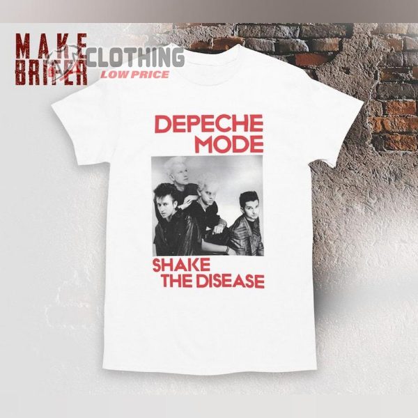 Retro Depeche Mode Shake The Disease Shirt, Depeche Mode Merch, Depeche Mode Memento Mori Tour 2024, Depeche Mode Fan Gift
