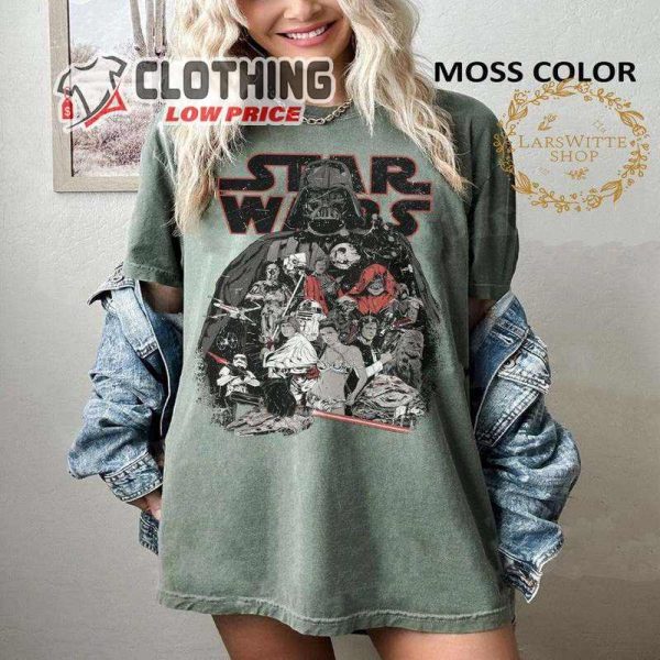 Retro Star Wars Halloween Vintage Halloween Shirt, Disney Family Halloween Shirt, Star Was Tee