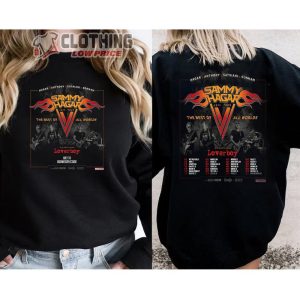 Sammy Hagar Tour Dates 2024 Merch Sammy Hagar The Best Of All Worlds 2024 Tour Shirt The Red Rocker 2024 Concert T Shirt 2