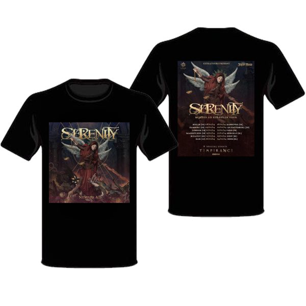 Serenity Tour 2024 Angel Poster Merch, Serenity Tour 2024 Nemesis And European Tour Dates And Setlist T-Shirt