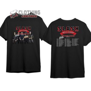 Slash World Tour 2024 Merch, Slash Myles Kennedy Tour 2024 Setlist Shirt, Slash The River Is Rising Tour 2024 T-Shirt