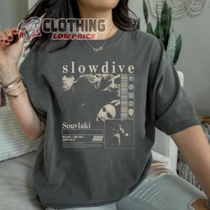 Slowdive Shirt, Slowdive Tour Setlist Shirt, Slowdive Band Shirt