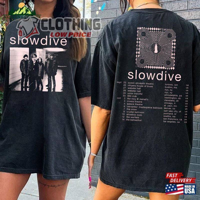 Slowdive Tour 2023 Graphic Shirt, Slowdive Band Tour Shirt, Slowdive Band Songs Merch