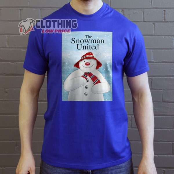 Snowman United Blue T-Shirt, Mariah Carey Christmas Shirt, Christmas Snowman Shirts, Xmas Snowman Shirts, Sleigh Merch