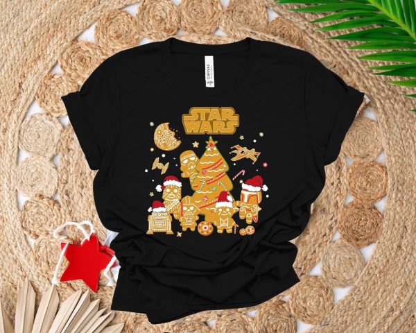 Star Wars Christmas Shirt, Starwars Gingerbread Christmas Shirts, Funny Star Wars Christmas Sweatshirt