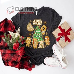 Star Wars Gingerbread Cookies Christmas Shirt Stormtrooper Ginger T Shirts R2 D2 Chewbacca C 3Po Ginger Te 3