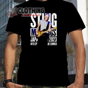 Sting My Songs 2023 World Tour T- Shirt, Sting Tour 2023 Shirt, Sting Concert Merch