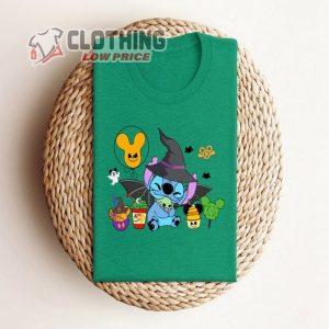 Stitch Team For Halloween, Unisex Walt Disney Stitch T-Shirt, Walt Disney Cartoon, Color Variations Possibility