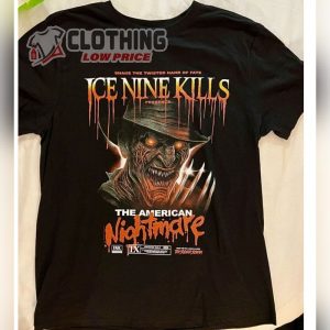 The American Nightmare Ice Nine Kills Rock Band 2023 T- Shirt, Ice Nine Kills Album Cover Shirt, Ice Nine Kills Setlist 2023 Merch