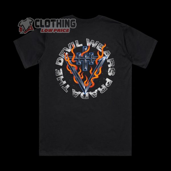 The Devil Wears Prada TDWP Symbol 2 Flaming T-shirt