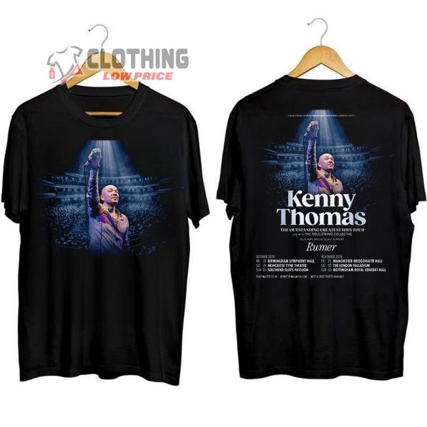 The Outstanding Greatest Hits Tour Merch, Kenny Thomas Tickets 2024 T-Shirt, Kenny Thomas Autumn 2024 Hoodie