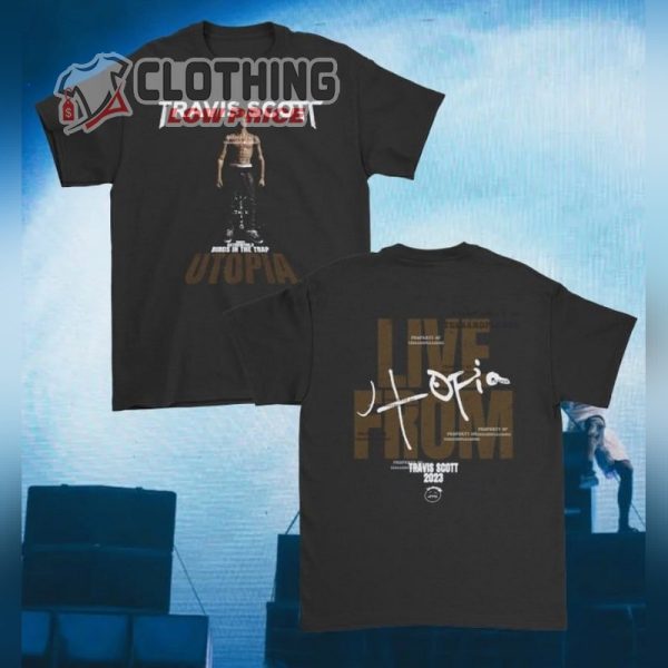 Travis Scott Shirt, Travis Scott Utopia T- Shirt, Travis Scott Live From Utopia 2023 Shirt, Travis Scott Circus Maximus Tour Merch