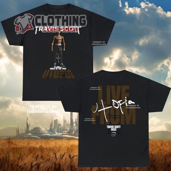 Travis Scott Shirt, Travis Scott Utopia T- Shirt, Travis Scott Tickets 2023 Concert Tour Shirt, Travis Scott Tour Merch