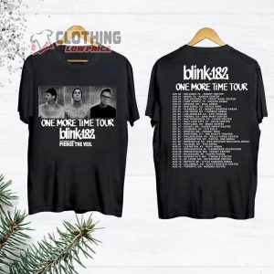 Unisex One More Time 2024 Tour Blink-182 Merch,  Blink-182 World Tour 2024 Shirt, Blink-182 Tour Dates Tickets 2024 One More Time Tour T-Shirt
