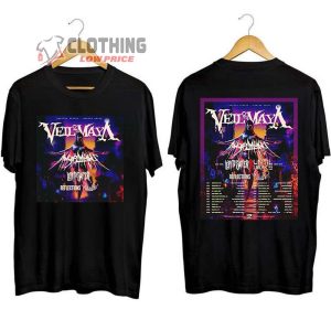 Veil Of Maya 2024 US Healine Tour Merch Veil Of Maya New Album Shirt Red Fur Album Tee Veil Of Maya With Angelmaker Left To Suffer Until I Wake Reflections And Alluvial T Shirt