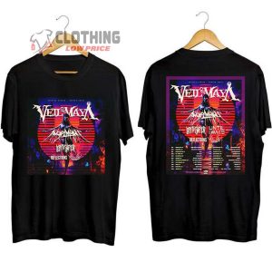 Veil Of Maya Tour Dates 2024 Merch, Veil Of Maya US Tour 2024 Shirt, Veil Of Maya Red Fur Album T-Shirt