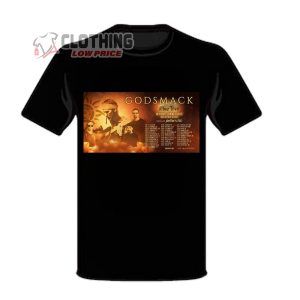 Vibez Tour 2024 Poster Merch, Godsmack 2024 Tour Dates And Ticketmaster T-Shirt