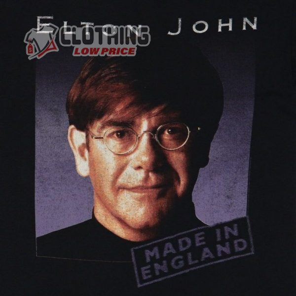 Vintage 1995 Elton John Made In England Tour Shirt
