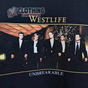 Vintage 2003 Westlife T Shirt Unbreakable Tour Irish Pop Boyband Tee 1