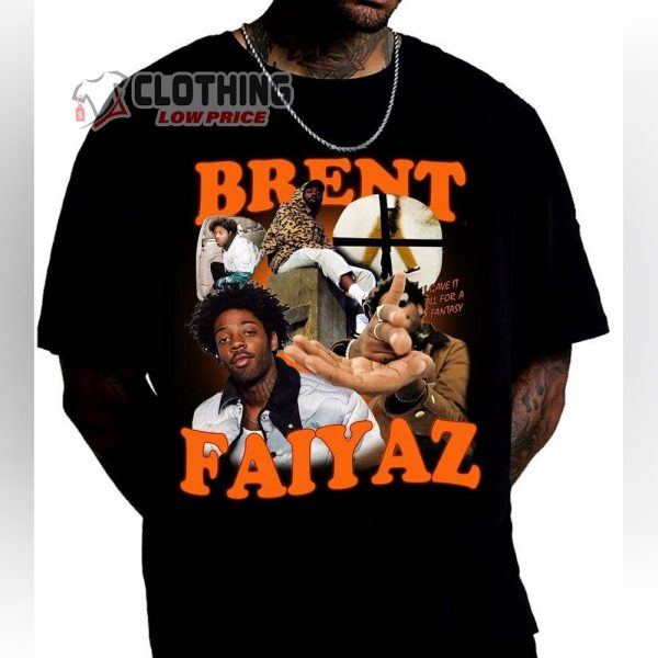 Vintage Brent Faiyaz 90S T-Shirt, Brent Faiyaz Rap Style Tee, Brent Faiyaz Larger Than Life, Brent Faiyaz Fan Gift