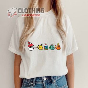 Vintage Christmas Pikachu Shirt Pkm Anime Merry Christmas Shirt Pokemon Pikachu Christmas Shirt 2