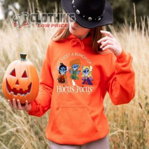Vintage Disney Stitch ItS Just A Bunch Of Hocus Pocus Halloween Sweatshirt D 1