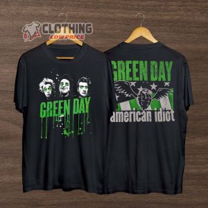 Vintage Green Day Tour Merch, Green Day Band American Idiot Graphic Tee, Green Day Concert T-Shirt