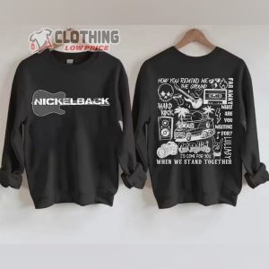 Vintage Nickelback Guitarist T Shirt Nickelback Tour 2024 Merch