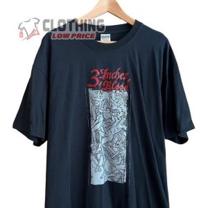 Vtg Y2K Gildan 3 Inches Of Blood Band Rock Tour Graphic Art Promo T Shirt