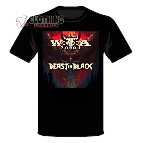 Wacken Open Air Beast In Black Concert 2024 Poster T-Shirt