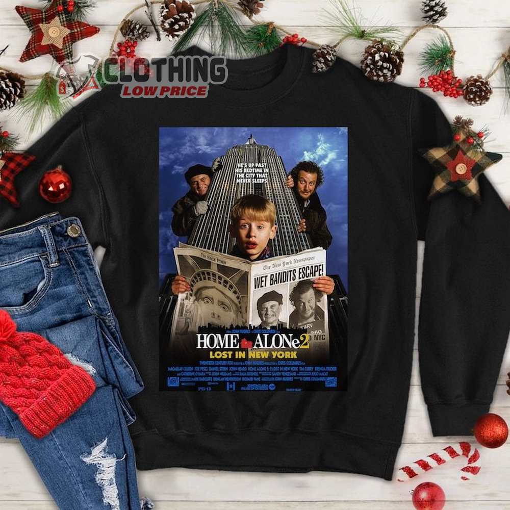 90S Christmas Movie Poster Home Alone Shirt
