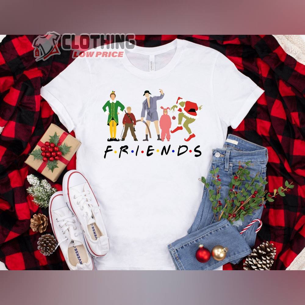 Christmas Character Friends The Grinch Shirt, Christmas Movie Character Costumes Sweatshirt