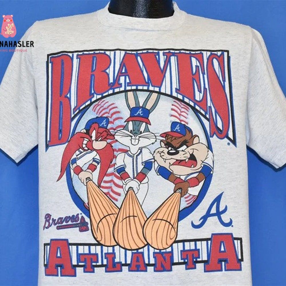 Funny Looney Tunes Atlanta Braves MLB Baseball T-Shirt
