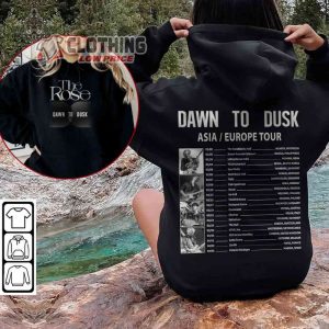 2 Sided The Rose Kpop Unisex Sweatshirt World Tour Dawn To Dusk 2023 224 Tee Shirt Dual Album Indie Rock Hoodie