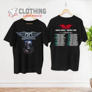 2023 Tour Peace Out Farewell Aerosmith Band Shirt, Graphic Aerosmith Shirt Fan Gifts, Aerosmith Rock N Roll Shirt, Aerosmith Merch