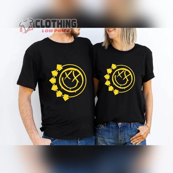 2024 Blink 182 World Tour Black T-Shirt For Men And Women, Vintage Blink 182 T Shirt, Blink-182 2024 World Tour Shirt, Retro Blink Shirts, Blink 182 Vintage Merch