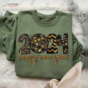 2024 New Year Glitter Sequins Holidays, Happy New Year 2024, Boujee Bougie Holiday Retro