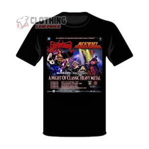Akatrazz 2024 Tour Dates Merch, A Night Of Classic Heavy Metal T-Shirt