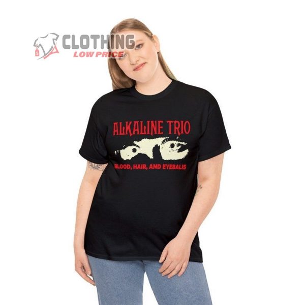 Alkaline Trio Blood Hair And Eyeballs Tour 2024 Merch, Alkaline Trio Tour 2024 T-Shirt