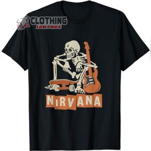 All Apologies Nirvana Tee Shirt In Utero Album Shirts Nirvana Skateboard Skeleton T Shirt
