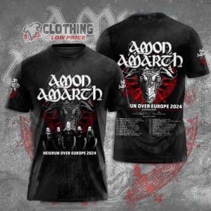 Amon Amarth Heidrun Over Europe 2024 Tour 3D Shirt All Over Printed
