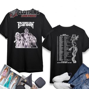 Beartooth North American Tour Dates 2024 Unisex T-Shirt, Beartooth Concert 2024 Shirt, Beartooth Tour 2024 Merch, Beartooth Fan Shirt