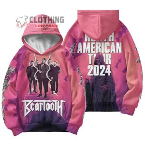 Beartooth Rock Band The Surface Album 3D Unisex Hoodie Sweatshirt Beartooth Tour 2024 Merch 2024 Beartooth Concert Ticket Shirt 1